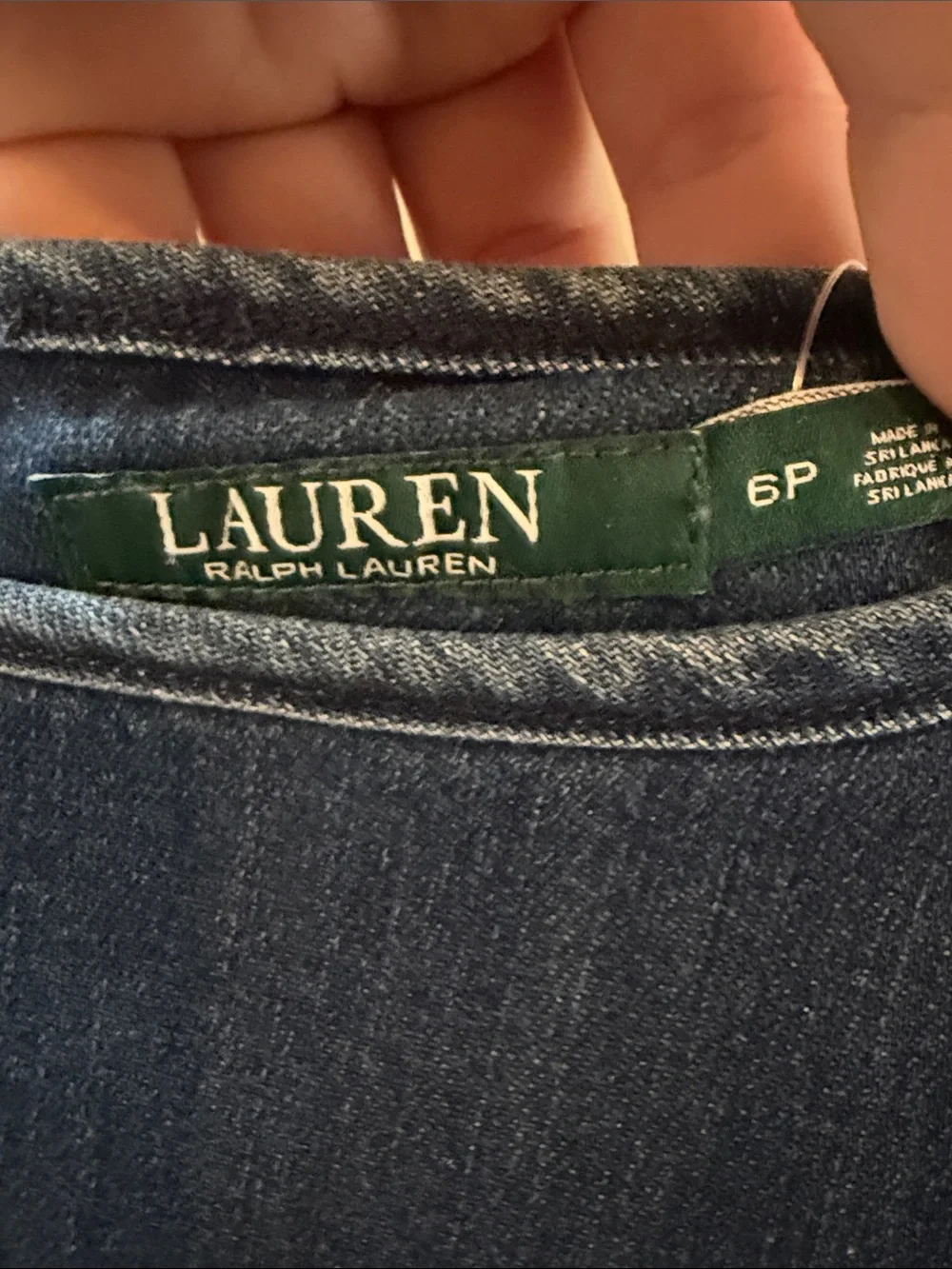 Ralph Lauren Indigo Denim Short-Sleeve‎ Dress